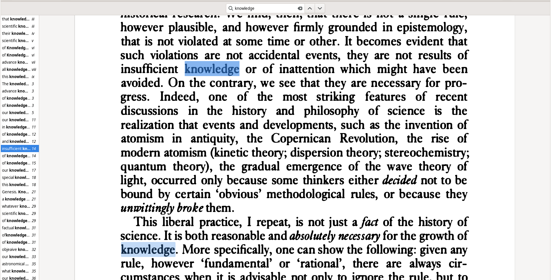 Chercher un mot dans un document